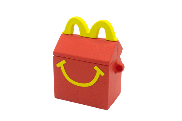 Happy Meal AirPods Case (black key clip included)