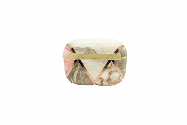 Pink & Gray Marble Airpods Pro Case