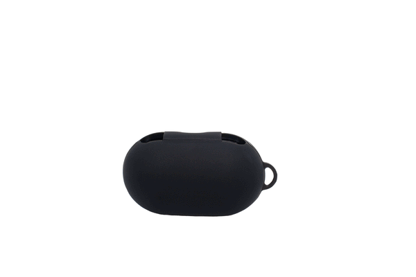 Black Galaxy Buds Case  (Pink Fur Ball clip included)