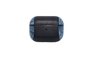 Black & Blue Snake Skin Airpods Pro Case  (w/black ring)
