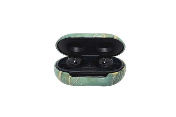 Green Marble Galaxy Buds Case