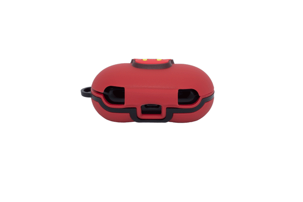 Red Pants Galaxy Buds Case (Gold Ring + Accessories Included)